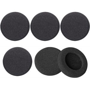 KAL-Mousse Pour Casque Audio,6 Pièces Coussinets De Rechange En Mousse Souple,55Mm Oreillettes Coussinets,Mousse Pour Ecouteurs,Coussinets D'Oreille De Remplacement,Coussinets En Mousse Pour Ecouteur - Neuf