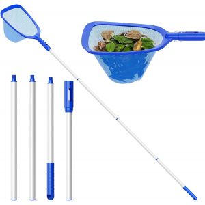 Épuisette de piscine de 207 cm à mailles fines avec manche télescopique,accessoire de nettoyage de piscine,étang,algues et piscine Bestway,pataugeoire,jacuzzi - Neuf