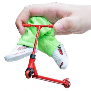 Mini Finger Scooter Alloy Finger Scooter Set Avec Mini Scooters,Finger Pants Shoes Pour Skateur Favors - Neuf