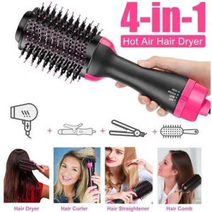 Brosse Soufflante Rotative - VINSIC - Sèche-Cheveux 3 en 1 - Fonction ionique - Revêtement en céramique - Rose - Neuf