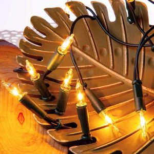 Guirlandes Lumineuses D'int&eacute;rieur, Ampoule Guirlande Noel, 20 Guirlande Bougie Chaude Claire, Longueur &Eacute;clair&eacute;e 2,85m, Couleur Du C&acirc;ble Vert, 832013 - Neuf