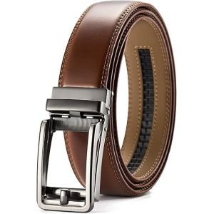 Cliquez Sur La Ceinture Pour Les Hommes, 1 3/8"" Cliquet Ceinture Avec Boucle Coulissante, Un Réglage De La Hauteur Pour Un Ajustement Parfait. - Neuf