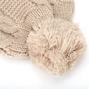 Bonnet Tricote Sans Fil Bluetooth Pour Femme, Ideal Pour Le Sport, La Course A Pied, L'hiver (Kaki) - Neuf