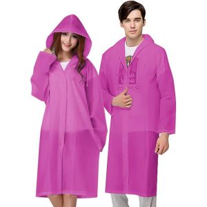 La Pluie Poncho, 2 Pièces Poncho Imperméable, Eva Matériau Réutilisable, Poncho De Pluie, Poncho Pour Les Femmes Et Les Hommes, Parfait Pour Le Camping Des Festivals Et De La Randonnée - Neuf