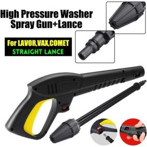 Pistolet à eau lavage haute pression pour LAVOR/VAX/COMET - noir + jaune - max 120 bar - Neuf