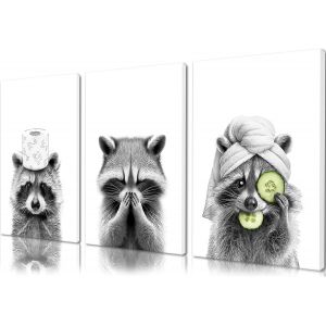 KALANKA-3 Tableau Salle de Bain Affiche Toilette WC Humour Bain pour Salles de Bain Images Suspendues Imperm&eacute;ables et Sans Plis Adapt&eacute;es aux Salles de Bain,Salons et Bureaux,Sans Cadre (21 x 30 cm) - Neuf