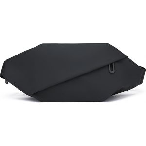 RFCBC-Sac Banane, Sac à bandoulière élégant étanche Sacs Banane Ville avec bandoulière réglable pour Hommes et Femmes, Sac Ceinture Polyvalent pour Voyage, Randonnée, Cyclisme, Travail, Sport¿Noir¿ - Neuf