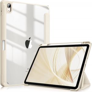 LORANKA-Coque pour iPad Air 11 Pouces M3/M2 (2025/2024), iPad Air 5/4 10.9 Pouces (2022/2020) - [Rangement de Stylet] Housse Transparente Claire Etui Antichoc Veille/R&eacute;veil Auto, Lumi&egrave;re Stellaire - Neuf