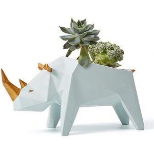 Statue De Rhinocéros En Résine - Neuf