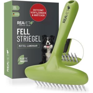 Jgd-Peigne D&eacute;m&ecirc;lant Pour Chien - Pour Poils Longs - Dissout Les N?uds Et Les N?uds - Lisse Et D&eacute;m&ecirc;le Les Poils De La Couverture, Toilettage Et Brosse Pour Chien - Neuf
