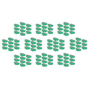 vhbw 100x NiMH pile bouton de remplacement pour type 1/V150H 3 &eacute;pingles 150mAh 1,2V convient pour les batteries de mod&eacute;lisme etc. - Neuf