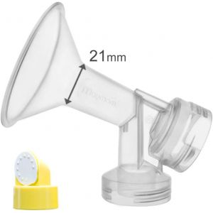21mm Une Unit&eacute; De T&eacute;terelle Avec Vanne Et Membrane Pour Les Tire-Lait Medela ;Remplacer Medela 21 Mm Fit Personal Shield Du Sein Et Le Connecteur;Fabriqu&eacute; Par - Neuf