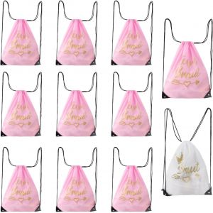 Acdsgd-11 Pi&egrave;ces Sacs De Sport &Agrave; Cordon Team Bride, Ensemble Sac &Agrave; Dos Team Bride &Agrave; Cordon, Sac De Sport Sac &Agrave; Dos, D&eacute;coration Pour Enterrement De Vie De Jeune Fille, Mariage, F&ecirc;te - Neuf