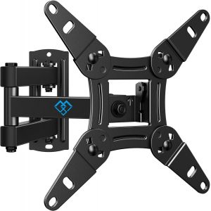 Support Mural Tv 13-42 Pouces Jusqu'À 20Kg, Support Tv Mural Orientable Inc Ble Et Rotation 360°, Bras Accroche Tv Vesa 200X200Mm - Neuf