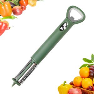 Éplucheur 4 En 1¿ Econome Legumes Inox Eplucheur Manuel Pomme De Terre Poignée Ergonomique,Couteau Cuisine Avec Lame Tranchante Pour Légumes Fruits-Vert - Neuf