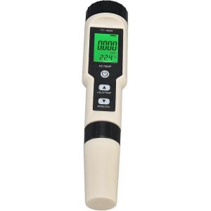 Stylo de test d'hydrogène Testeur de qualité de l'eau Haute sensibilité Compteur d'hydrogène numérique de conception LCD rétroéclairé pour aquariums Laboratoires de jardinage Piscines - Neuf