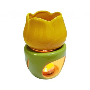 Cire &Agrave; Br&ucirc;leur C&eacute;ramique De L'Huile Chaud Parfum De Fleur Les Couleurs De La Bougie Cuill&egrave;re Inclus Diffuseur Aromath&eacute;rapie D&eacute;cor &Agrave; La Maison De La M&eacute;ditation - Neuf