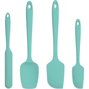 Set De 4 Spatules En Silicone : Spatule De Cuisine Résistante À La Chaleur Jusqu'à 315,Spatule Alimentaire Flexible Antiadhésive - Neuf
