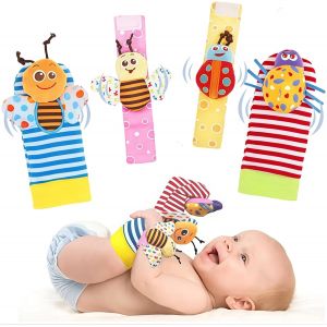 Mdy-Hochet Bebe, Poignet Et Chaussettes Hochet, Jouet Bebe 0 3 6 Mois, 0-9 Mois Jouet Nouveau Né Garçon Fille - Neuf