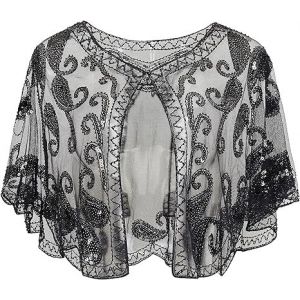 Cape De Mariage 1920s Châle Femme Flapper Accessoires Charleston Années 20 Vintage Partie À Thème Soirée - Neuf