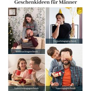 Bracelet Pour Femme En Acier Inoxydable Avec Inscription En Allemand « Mère Fille » - Personnalisable - Argent - Bracelet Réglable - Cadeau Pour Maman Papa Grand-Père - Neuf