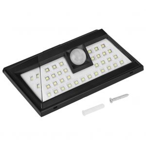 Hjlian Lampe Solaire D'exterieur Etanche A 40 Led Avec Detecteur De Mouvement Pour Jardin, Cour Et Terrasse - Neuf