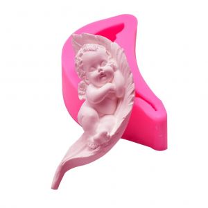 Hjlian Moule En Silicone 3d En Forme De Bebe Endormi, Pour Decoration De Gateaux, Chocolat, Bonbons, Savon, Cire - Neuf