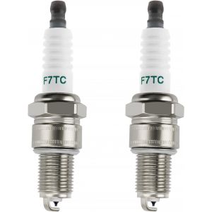 2 Pièces Bougies d'allumage F7TC,Tondeuse Bougie d'Allumage,Bougie d'allumage Borne Solide Remplacer F6TC / F7TC,pour GX120 GX200 GX240 Go Kart Polissage de Travail du Sol de Vélo 168F - Neuf