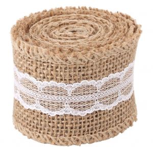 Hjlian Lot De 10 Rouleaux De Dentelle En Lin Elegant Pour Noel, Mariage, Bricolage, Accessoires Artisanaux, Type 4 - Neuf