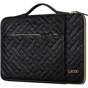 TIANYI-360° Protection Housse Ordinateur Portable pour ASUS TUF/Vivobook 15, HP Pavilion 15, Lenovo IdeaPad 15 / Legion, Acer Aspire, Dell Inspiron 15 Chromebook Imperméable Antichoc, Noir Élégant - Neuf