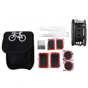 Sac De Kit De R&eacute;paration De V&eacute;lo Polyvalent Ensemble De Kit D'outils De R&eacute;paration De V&eacute;lo Portable - Neuf