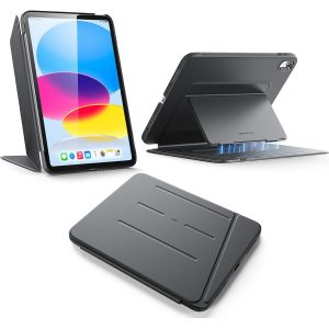 Coque pour iPad 11e G&eacute;n&eacute;ration (A16), Coque iPad 11e/10e G&eacute;n&eacute;ration (2025/2022), Couverture de Support Vertical, Angles de Support Multiples, Couverture Ultra-Stable, S&eacute;rie Flip, Noir - Neuf
