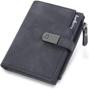 Porte Monnaie Femme En Cuir Pu Porte Feuilles Pour Femme Court Lisse Et Souple Petit Portefeuille Femme Avec 16 Emplacements Cartes Et Zippé Pochette À Monnaie (Rose-S) - Neuf