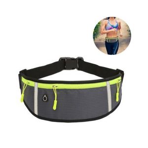Sac banane Greyslim Fitness &iquest; Ceinture de course grande capacit&eacute; avec lycra hydrofuge, ajustement r&eacute;glable, bande r&eacute;fl&eacute;chissante de s&eacute;curit&eacute;, pour toutes les activit&eacute;s - Neuf
