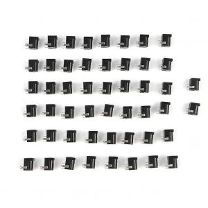 50PCS 5.5mm x 2.1mm DC Power Barrel Jack Adaptateur Breadboard - Neuf