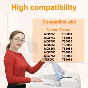 5X Magenta Cartouches D'Encre Compatibles Pour Canon Pixma Cli-571M Xl Pour Canon Pixma Mg5750 Mg5751 Mg5752 Mg5753 Mg6850 Mg6852 Mg7750 Mg7751 Ts5050 Ts5051 Ts5053 Ts5055 Ts6050 Ts6051 Ts6052 - Neuf