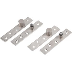 2PCS Charni&egrave;re De Porte Pivotantes, Charniere Pivot Porte a Rotation Cach&eacute;e De 360, Pivot Hinge En Acier Inoxydable Pour Porte, Armoire Et Placard, Charni&egrave;res De Porte Rotatives Robustes - Neuf