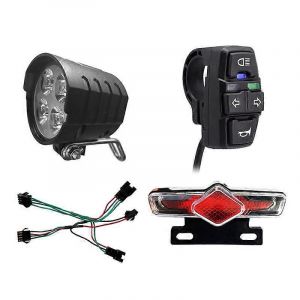 Feu Avant/Arrière Vélo Électrique Led Lights Set Pour 36v 48v 52v 60v - Neuf
