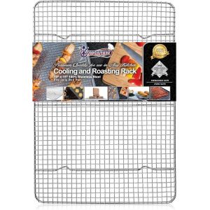 Lot de 2 po&ecirc;les &agrave; pain de qualit&eacute; sup&eacute;rieure avec rev&ecirc;tement antiadh&eacute;sif - 1/8 feuilles - Petit plateau &agrave; biscuits - En aluminium - 24 x 16,5 cm - Neuf