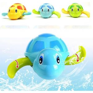 Bain Natation Tortue Jouet Pour B&eacute;b&eacute; Tout-Petit, Enrouler Cha&icirc;ne Jouet D'eau De Bain, Baignoire Piscine Mignon Natation Tortue Jouets Pour Gar&ccedil;ons Filles. 3pcs - Neuf