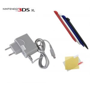 Chargeur Secteur Pour Nintendo 3ds Xl + 4 Stylet 3ds Xl + Protection Écran 3dsxl - Straße Game - Neuf