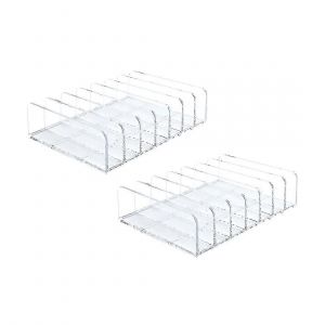 2 Pcs Acrylique Fard À Paupières Palette Organisateur De Maquillage,7 Cellules De Stockage Cosmétique,Accessoires De Stockage Organi - Neuf
