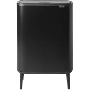 JEXNOVASHOP-130625 - Poubelle Bo Touch Bin Hi, Noir, 2 x 30 L - Neuf