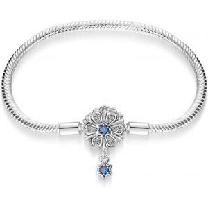 Eryi-Bracelet Pour Femme Pandora Charms Avec Fermoir C?ur En Argent 925,Bijoux Femme Cadeaux Noël Femme Anniversaire Fête Des Mères - Neuf