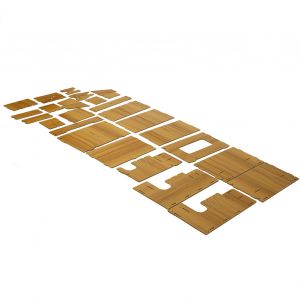 Organiseur de bureau en bois avec tiroir, assemblage facile, porte-crayons en bois, organiseur de stylos pour fournitures de bureau - Neuf