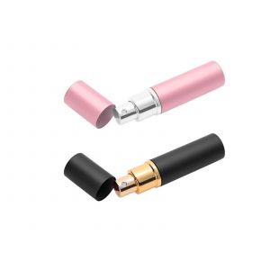 Lot de 2 flacons vaporisateurs de parfum de 12 ml, rose et noir - Neuf