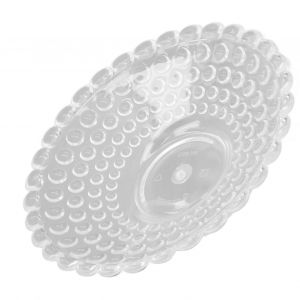 Hjlian Assiette A Fruits En Acrylique Transparente, Assiette A Dessert, Assiette A Salade, Assiette De Cuisine, Vaisselle Pour Bar Ktv, Diametre 36 Cm - Neuf