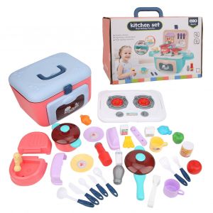 Cuisine Pour Enfants, Jeu De Simulation De Cuisine, Jouet De Pique-Nique, Bricolage, Son Et Lumiere, Ustensiles Pour Enfants, Cadeaux 7945 - Neuf