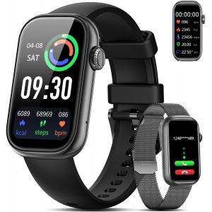 Montre Connect&eacute;e Femme Homme Sport Avec Appel 1.47" &Eacute;cran Tactile Hd 100+ Modes Sportifs Ip68 &Eacute;tanche Podom&egrave;tre L&eacute;g&egrave;re Smartwatch Hommes Pour Android Ios[MON8301432] - Neuf