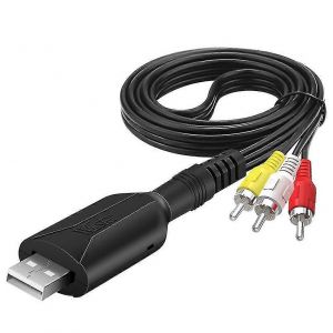 Usb Vidéo Vhs Vers Numérique Rca Vers USB 2.0 Périphérique De Capture Audio Adaptateur Convertisseur Facile À Cap Vcr Dvr - Neuf